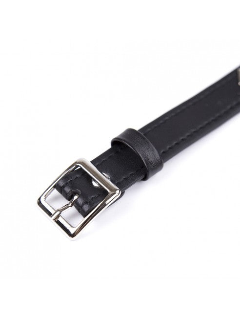 Collier réglable avec déco en métal