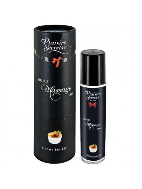 Huile de massage comestible