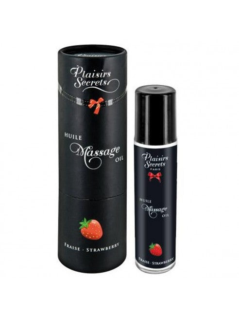 Huile de massage comestible