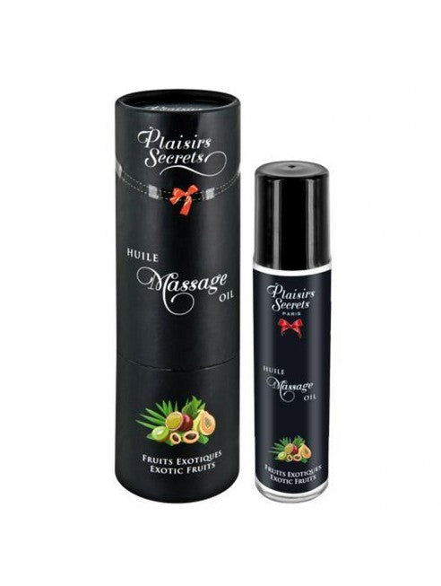 Huile de massage comestible