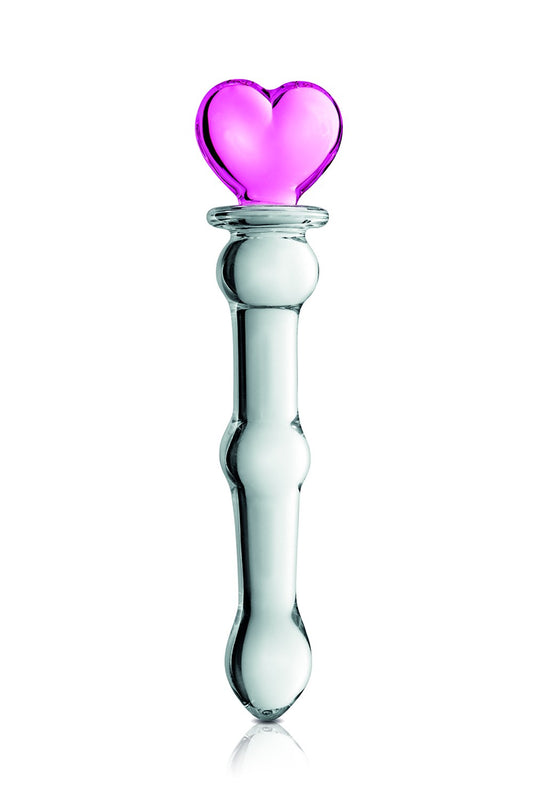 Dame de cœur en verre
