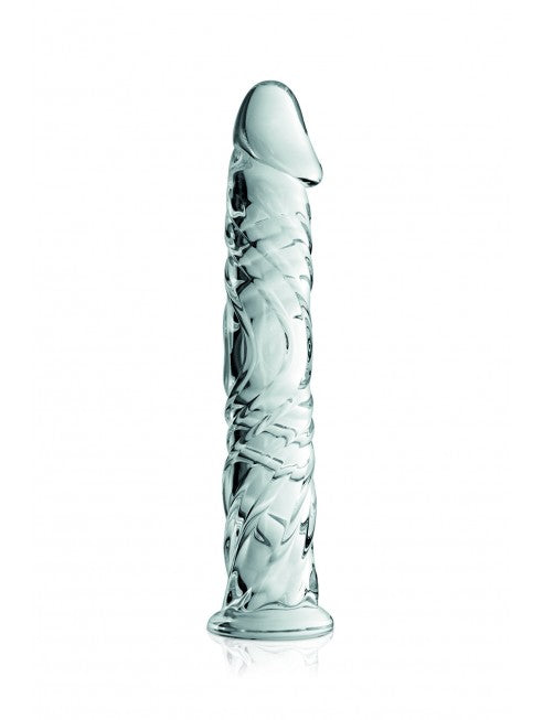 Gode en verre transparent