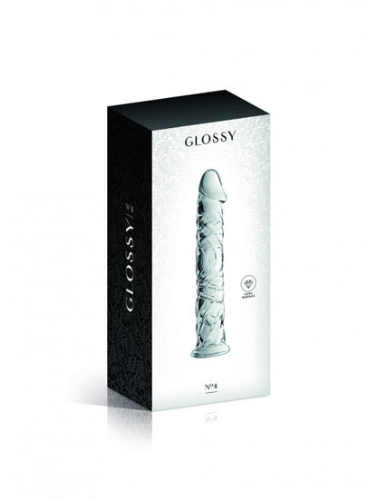 Gode en verre transparent