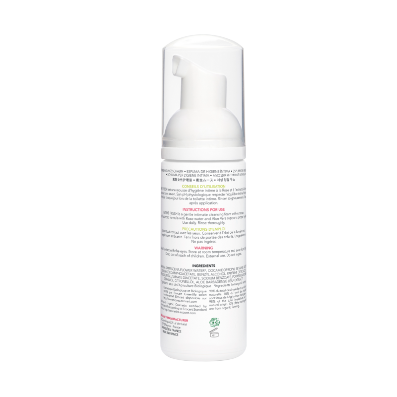 Mousse nettoyante intime