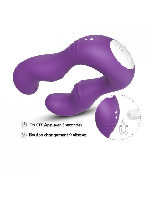 Vibromasseur en forme de U